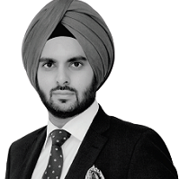 Aman Bir Singh black and white portrait