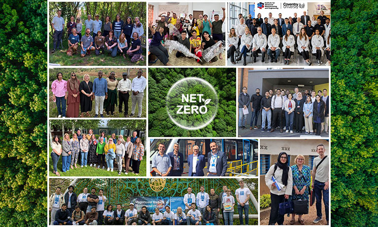 Collage of research teams across Coventry University