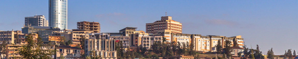 City skyline of Kigali in Rwanda
