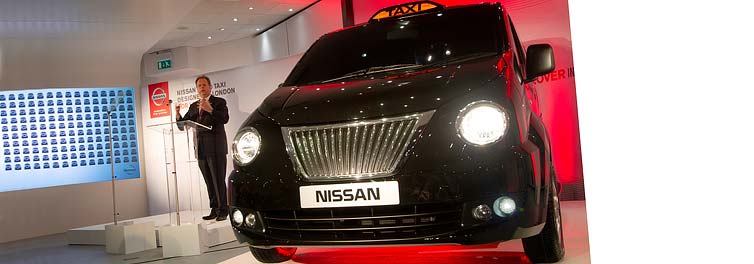 Nissan boss announces London taxi production news at University lecture