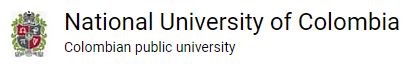 National University of Columbia logo