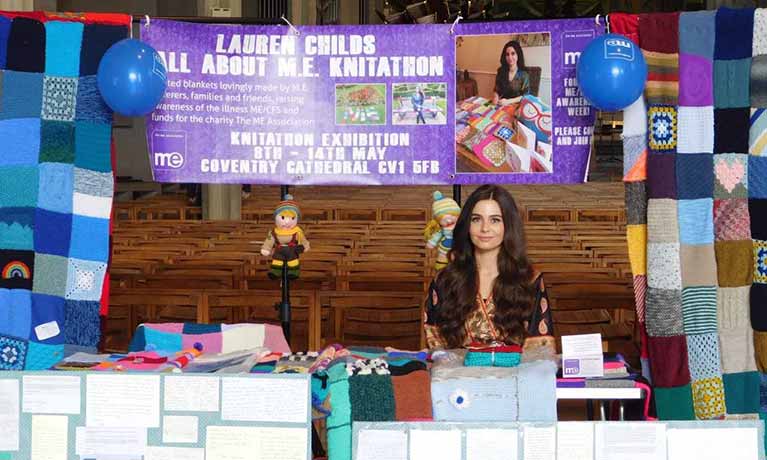 Coventry University graduate and ME suffer helps raise awareness of the condition in charity ‘knitathon’