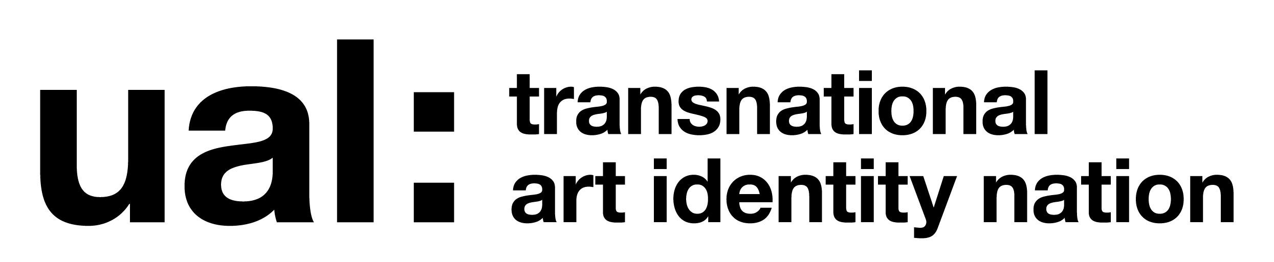 UAL: transnational art identity nation logo