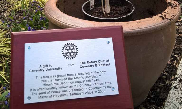 A gift from the Rotary Club of Coventry Breakfast