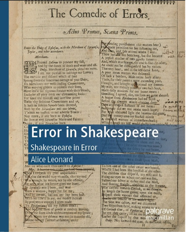 Error in Shakespeare: Shakespeare in Error