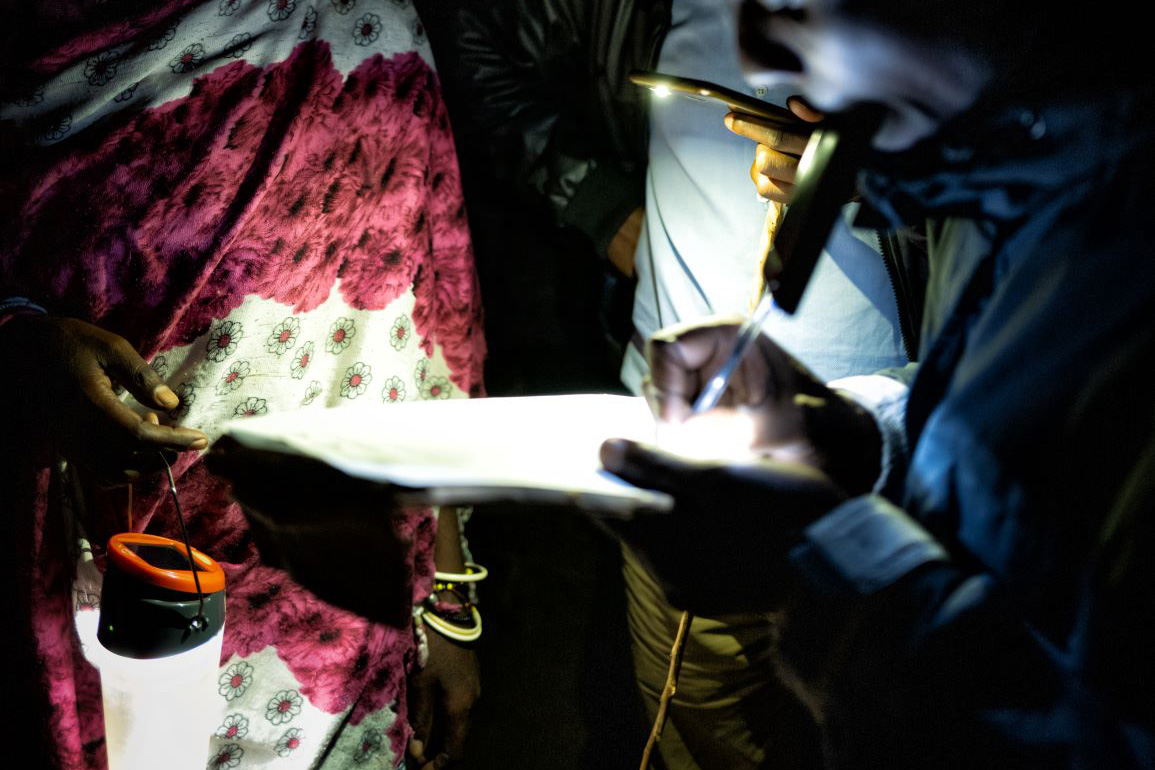 Nyabiheke Camp, Rwanda, Solar mobile lanterns