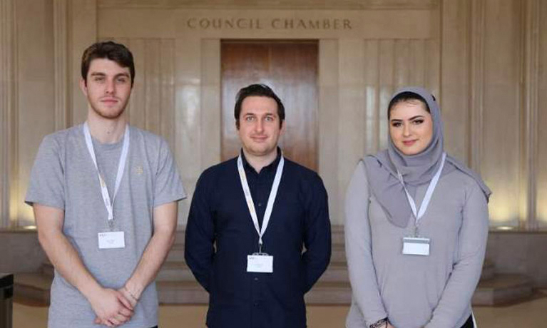 Group of CU London students