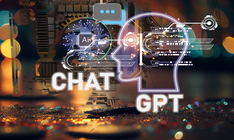 Chat GPT concept with the words CHAT GPT