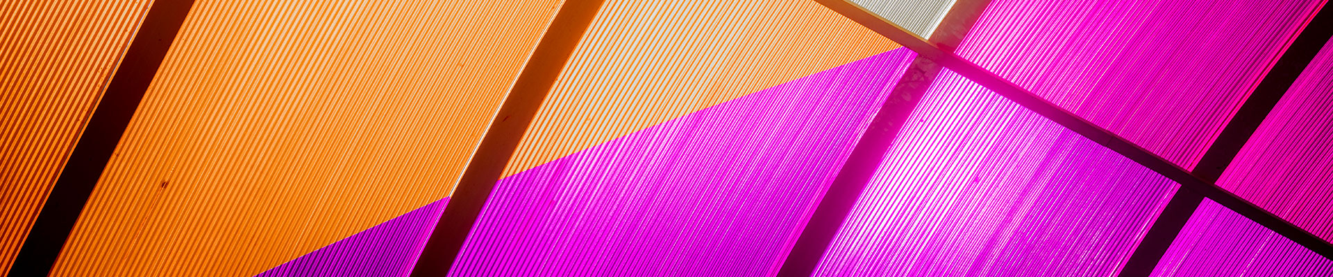 Colorful roof of the Coventry city arcade