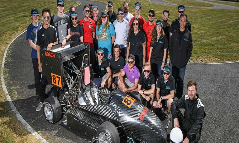 Students’ racing car takes to Silverstone track for international competition