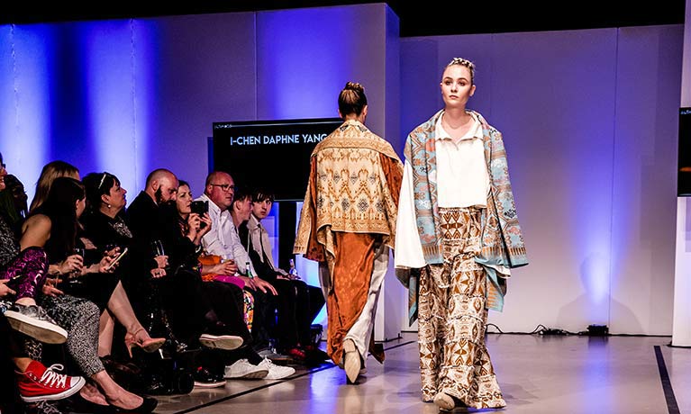 models on a catwalk