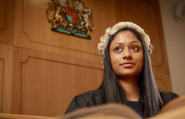 Student in the Moot Room