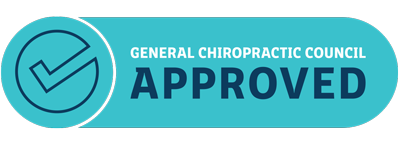 General Chiropractic Council (GCC)  approved course logo