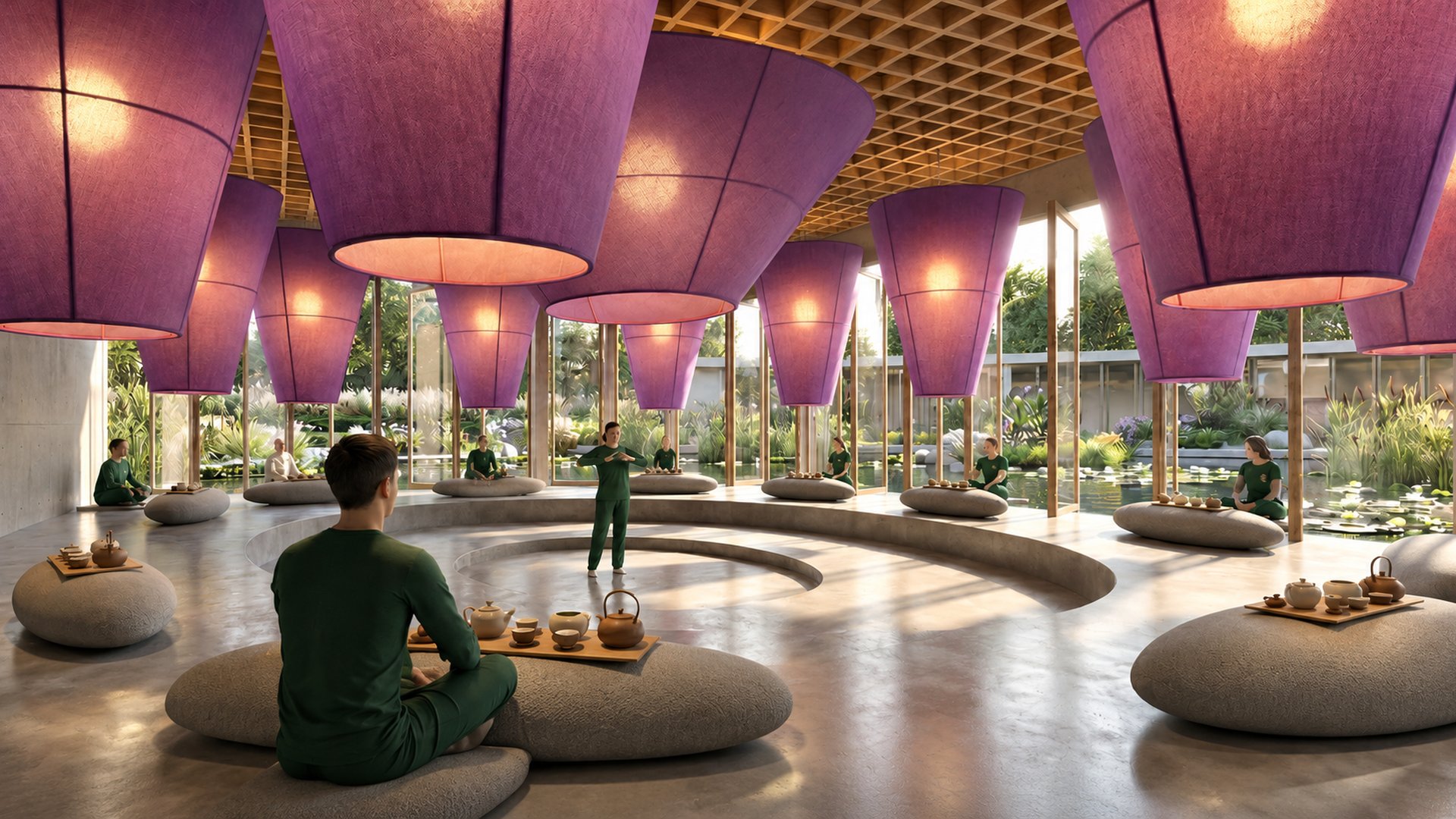 Serene Zen Tea Pavilion