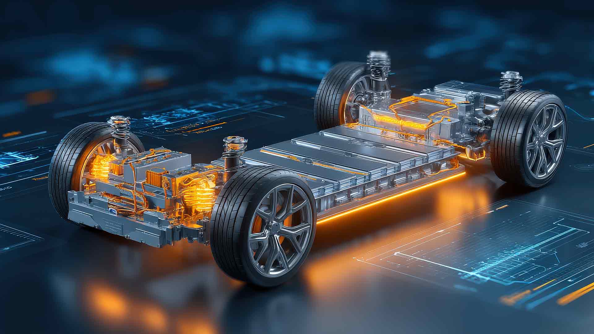 A conceptual futuristic car engine