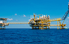 Oil rig in the sea