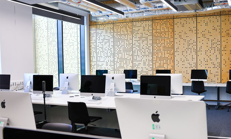 The mac room in the Delia Derbyshire building