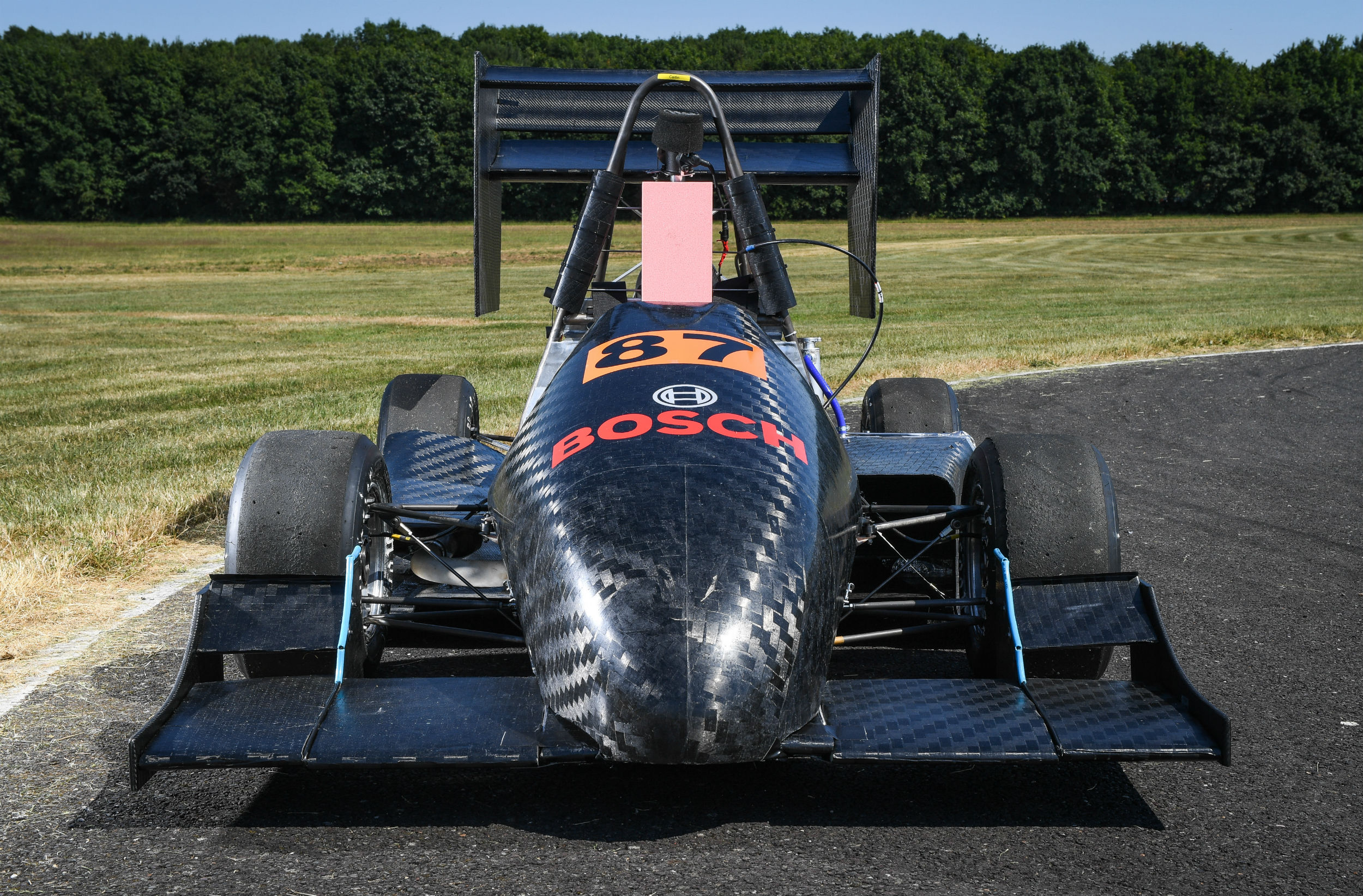 Coventry University Phoenix Racing Car front view