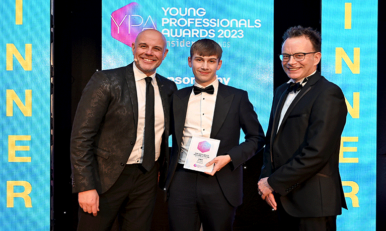 Paul Fairburn presenting an award at the Midlands Insider Young Professionals Awards