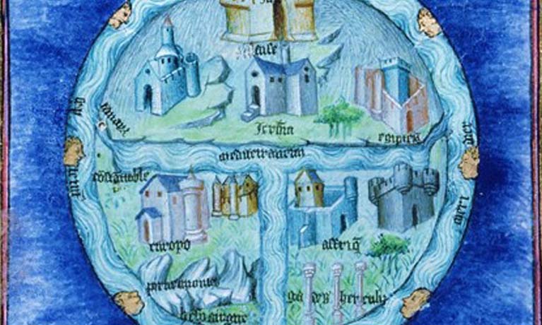 map with historic castles