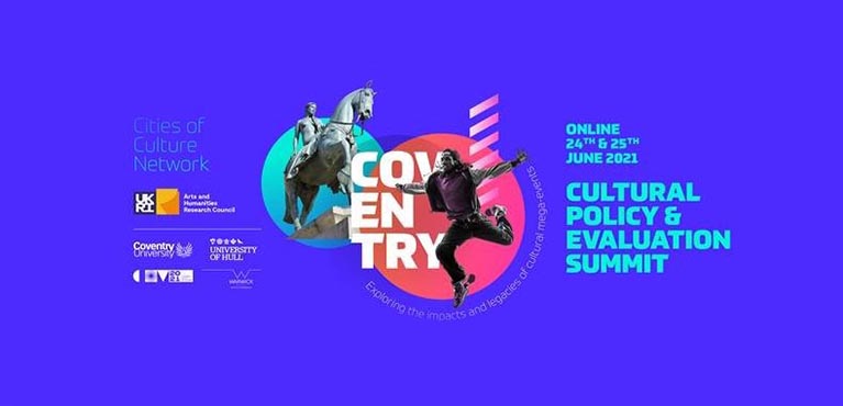 The word Coventry is surrounded by dancers