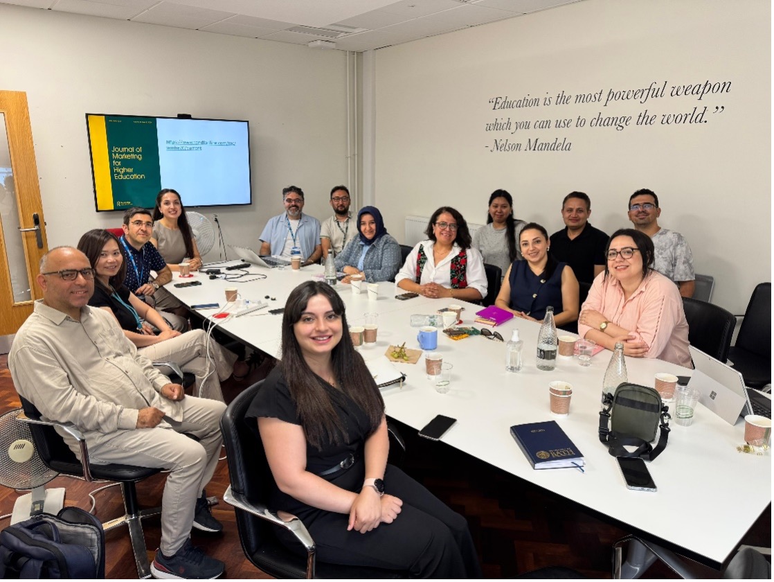 Project group sitting around table