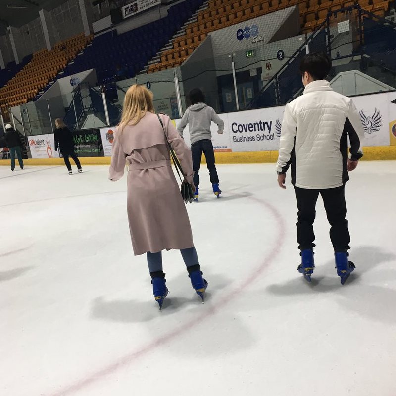 People ice skating
