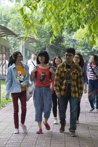 Students on the campus at SWUPL