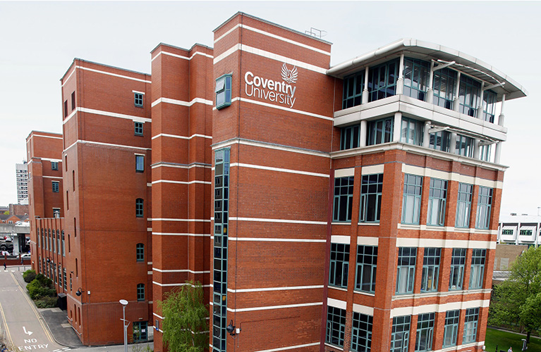 Ariel view of Coventry University Business School