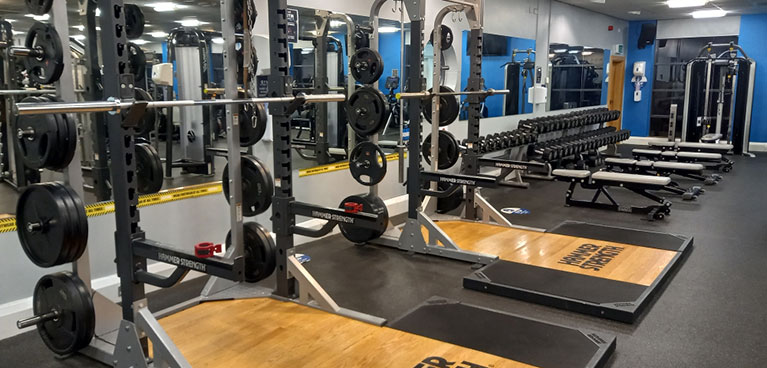 New gym weights area