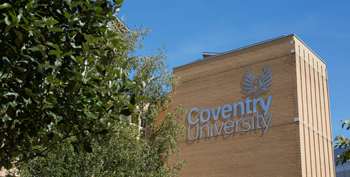 building with coventry university words on the side
