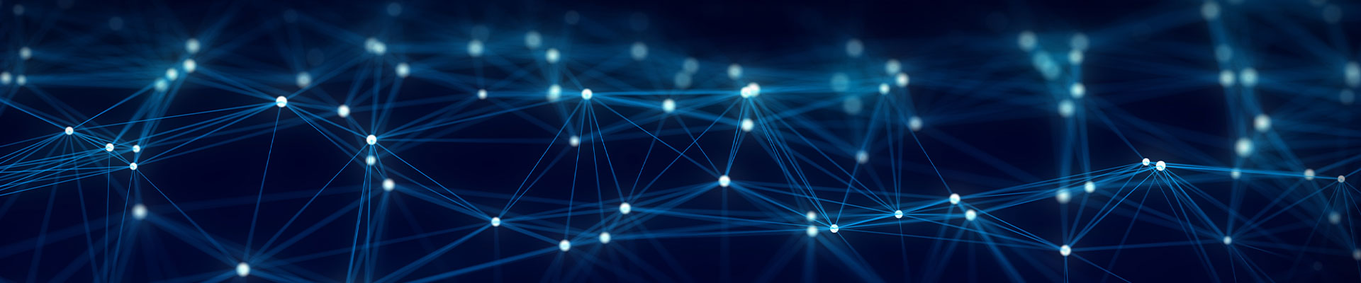Glowing connected nodes and lines