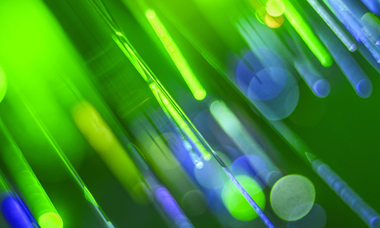 green and blue strobe lights 