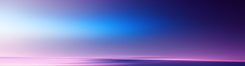 Horizon with blue and purple background