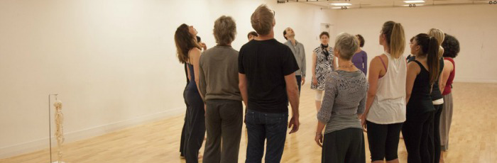 Dances performing at Dance research centre.