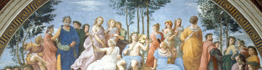 Painting of Apollo and the Nine Muses