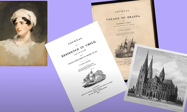 aging papers preseted alongside a photograph