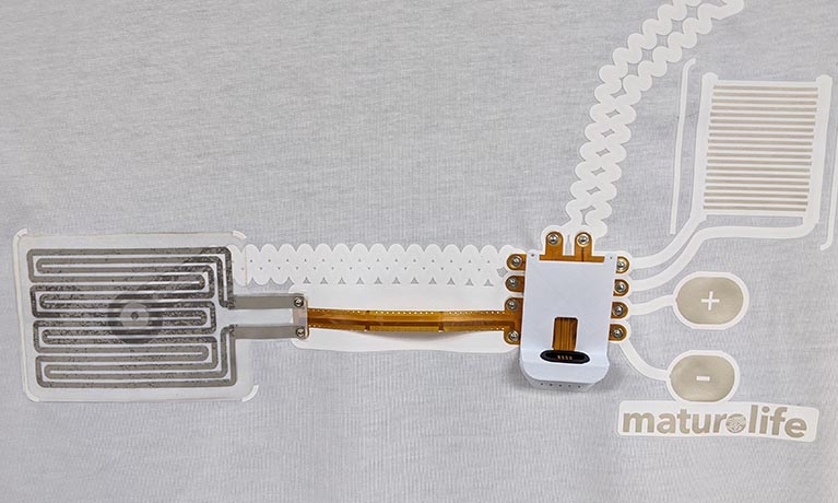 Printed circuit board on fabric