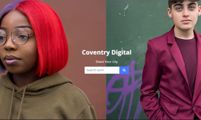 photos of a young woman and young man in front of colourful graffitied walls