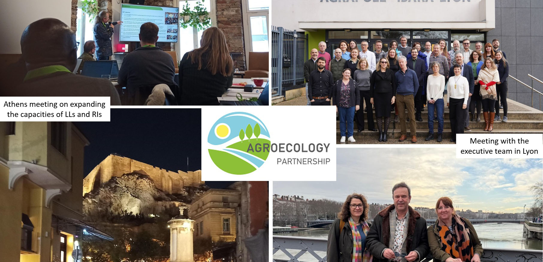 A montage of images from the Agroecology Partnership trip