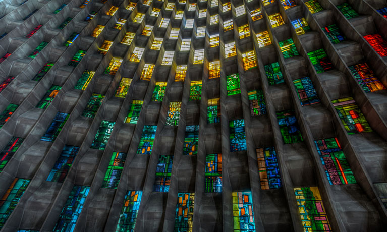 Coventry cathedral stained glass window