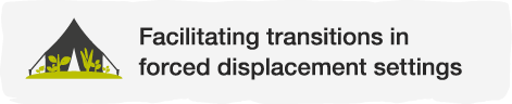 Facilitating transitions in forced displacement settings logo