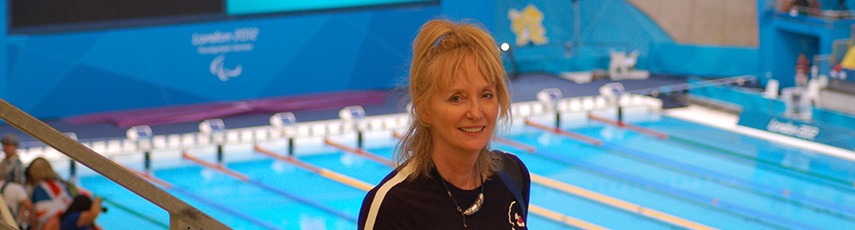 Research partner Jill LeClair at the London 2012 Paralympic Games