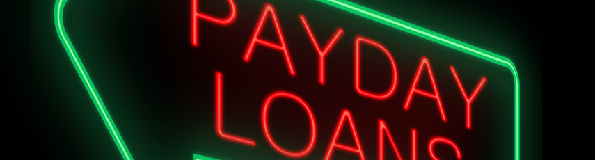Payday loans neon sign