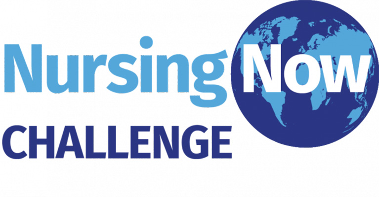 Nursing now challenge logo.