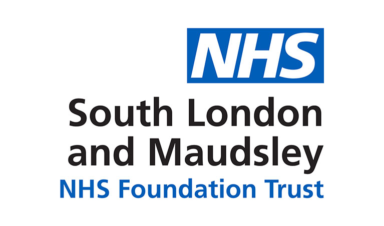 South London and Maudsley NHS Foundation Trust logo.