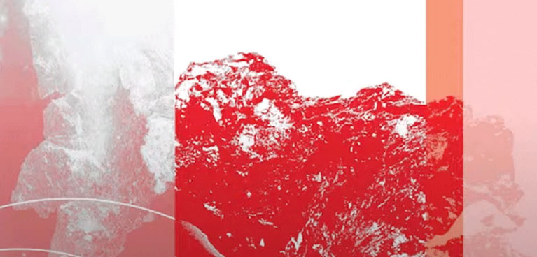 Red abstract art