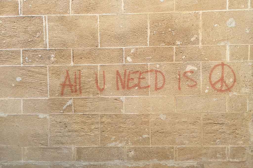 All you need is peace street art