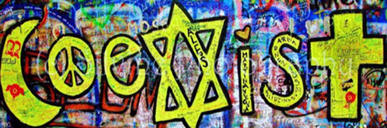 faith and peaceful relations grafitti