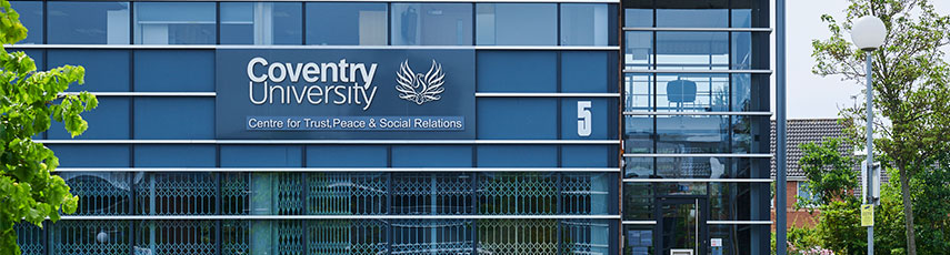 A photograph of the outside of the Centre for Trust, Peace and Social Relations.